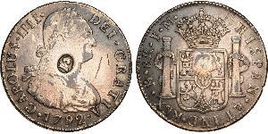 8 Real Nouvelle-Espagne (1519 - 1821) Argent Charles IV d