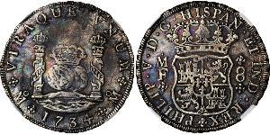 8 Real Nouvelle-Espagne (1519 - 1821) Argent Philippe V d