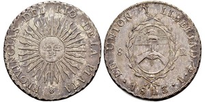 8 Real Provinces-Unies du Río de la Plata (1810 -1831) Argent 