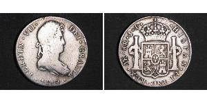 8 Real Pérou Argent Ferdinand VII d