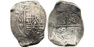 8 Real Spanish Colonies / Spanien Argent Charles IV d