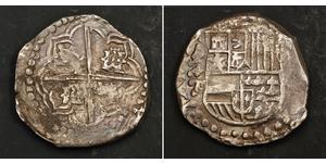 8 Real Spanish Colonies / Spanien Argent Charles IV d