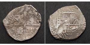 8 Real Bolivia Argento Filippo IV di Spagna (1605 -1665)