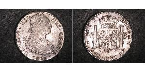 8 Real Bolivia / Vicereame del Río de la Plata (1776 - 1814) Argento Carlo IV di Spagna (1748-1819)