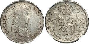 8 Real Bolivia / Vicereame del Río de la Plata (1776 - 1814) Argento Ferdinando VII di Spagna (1784-1833)