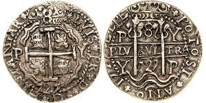 8 Real Impero spagnolo (1700 - 1808) Argento Carlo II di Spagna (1661-1700)