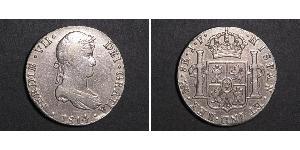 8 Real Perù Argento Ferdinando VII di Spagna (1784-1833)