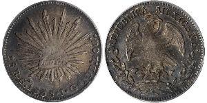 8 Real Second Federal Republic of Mexico (1846 - 1863) Argento 