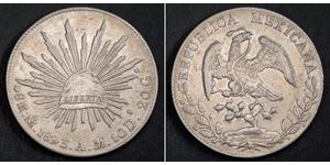 8 Real Second Federal Republic of Mexico (1846 - 1863) Argento 