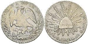 8 Real Second Federal Republic of Mexico (1846 - 1863) Argento 