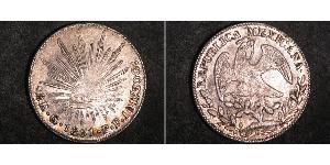 8 Real Second Federal Republic of Mexico (1846 - 1863) Argento 