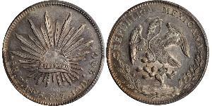 8 Real Second Federal Republic of Mexico (1846 - 1863) Argento 