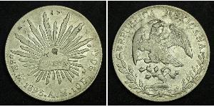 8 Real Second Federal Republic of Mexico (1846 - 1863) Argento 