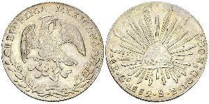 8 Real Second Federal Republic of Mexico (1846 - 1863) Argento 