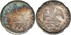 8 Real Second Federal Republic of Mexico (1846 - 1863) Argento 