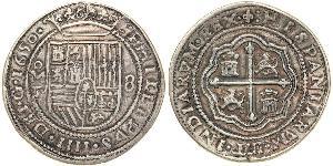 8 Real Vicereame della Nuova Spagna (1519 - 1821) Argento Filippo IV di Spagna (1605 -1665)