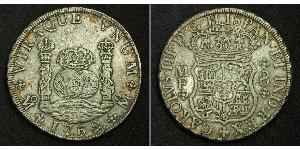 8 Real Vicereame della Nuova Spagna (1519 - 1821) Argento Carlo III di Spagna (1716 -1788)