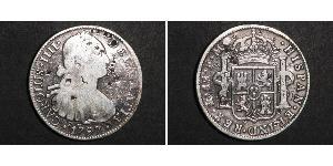 8 Real Vicereame della Nuova Spagna (1519 - 1821) Argento Carlo IV di Spagna (1748-1819)