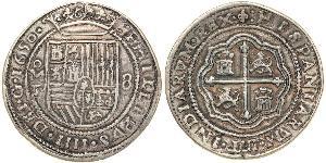 8 Real Vicereame della Nuova Spagna (1519 - 1821) Argento Filippo IV di Spagna (1605 -1665)