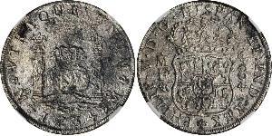 8 Real Vicereame della Nuova Spagna (1519 - 1821) Argento Filippo V di Spagna (1683-1746)