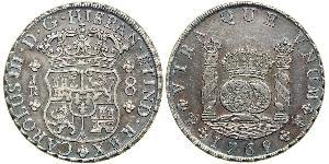 8 Real Bolivia / Virreinato del Perú (1542 - 1824) Plata Carlos III de España (1716 -1788)
