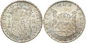 8 Real Bolivia / Virreinato del Perú (1542 - 1824) Plata Carlos III de España (1716 -1788)
