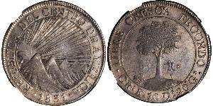 8 Real Costa Rica (1821 - ) Plata 