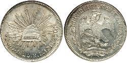 8 Real Estados Unidos Mexicanos (1846 - 1863) Plata 
