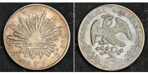 8 Real Estados Unidos Mexicanos (1846 - 1863) Plata 