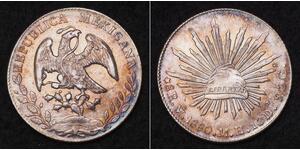 8 Real Estados Unidos Mexicanos (1846 - 1863) Plata 