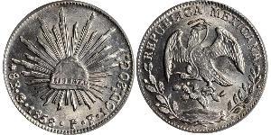 8 Real Estados Unidos Mexicanos (1846 - 1863) Plata 