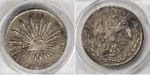 8 Real Estados Unidos Mexicanos (1846 - 1863) Plata 