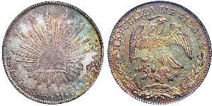 8 Real Estados Unidos Mexicanos (1846 - 1863) Plata 