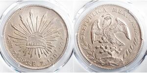 8 Real Estados Unidos Mexicanos (1846 - 1863) Plata 