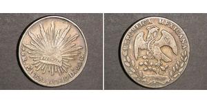 8 Real Estados Unidos Mexicanos (1846 - 1863) Plata 