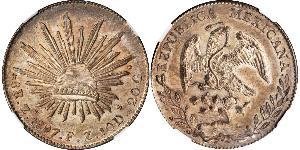 8 Real Estados Unidos Mexicanos (1846 - 1863) Plata 