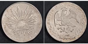 8 Real Estados Unidos Mexicanos (1846 - 1863) Plata 