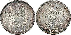 8 Real Estados Unidos Mexicanos (1846 - 1863) Plata 