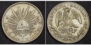 8 Real Estados Unidos Mexicanos (1846 - 1863) Plata 