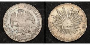 8 Real Estados Unidos Mexicanos (1846 - 1863) Plata 