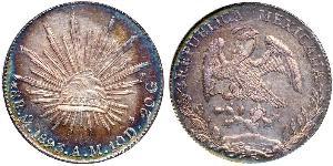 8 Real Estados Unidos Mexicanos (1846 - 1863) Plata 