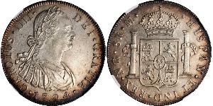 8 Real Guatemala Plata Carlos IV de España (1748-1819)