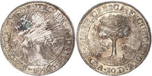 8 Real Guatemala / República Federal de Centro América (1823 - 1838) Plata 