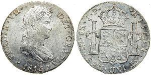 8 Real Perú Plata Fernando VII de España (1784-1833)