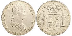 8 Real Perú Plata Fernando VII de España (1784-1833)