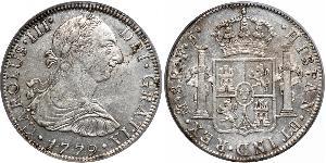 8 Real Virreinato de Nueva España (1519 - 1821) Plata Carlos III de España (1716 -1788)