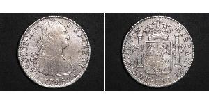 8 Real Virreinato de Nueva España (1519 - 1821) Plata Carlos IV de España (1748-1819)