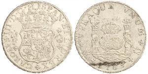 8 Real Virreinato de Nueva España (1519 - 1821) Plata Carlos III de España (1716 -1788)