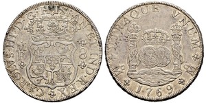 8 Real Virreinato de Nueva España (1519 - 1821) Plata Carlos III de España (1716 -1788)
