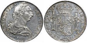 8 Real Virreinato de Nueva España (1519 - 1821) Plata Carlos III de España (1716 -1788)